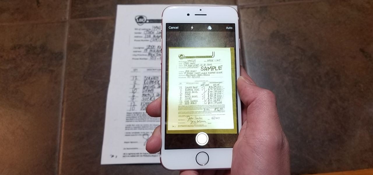 escanear un documento con el iPhone