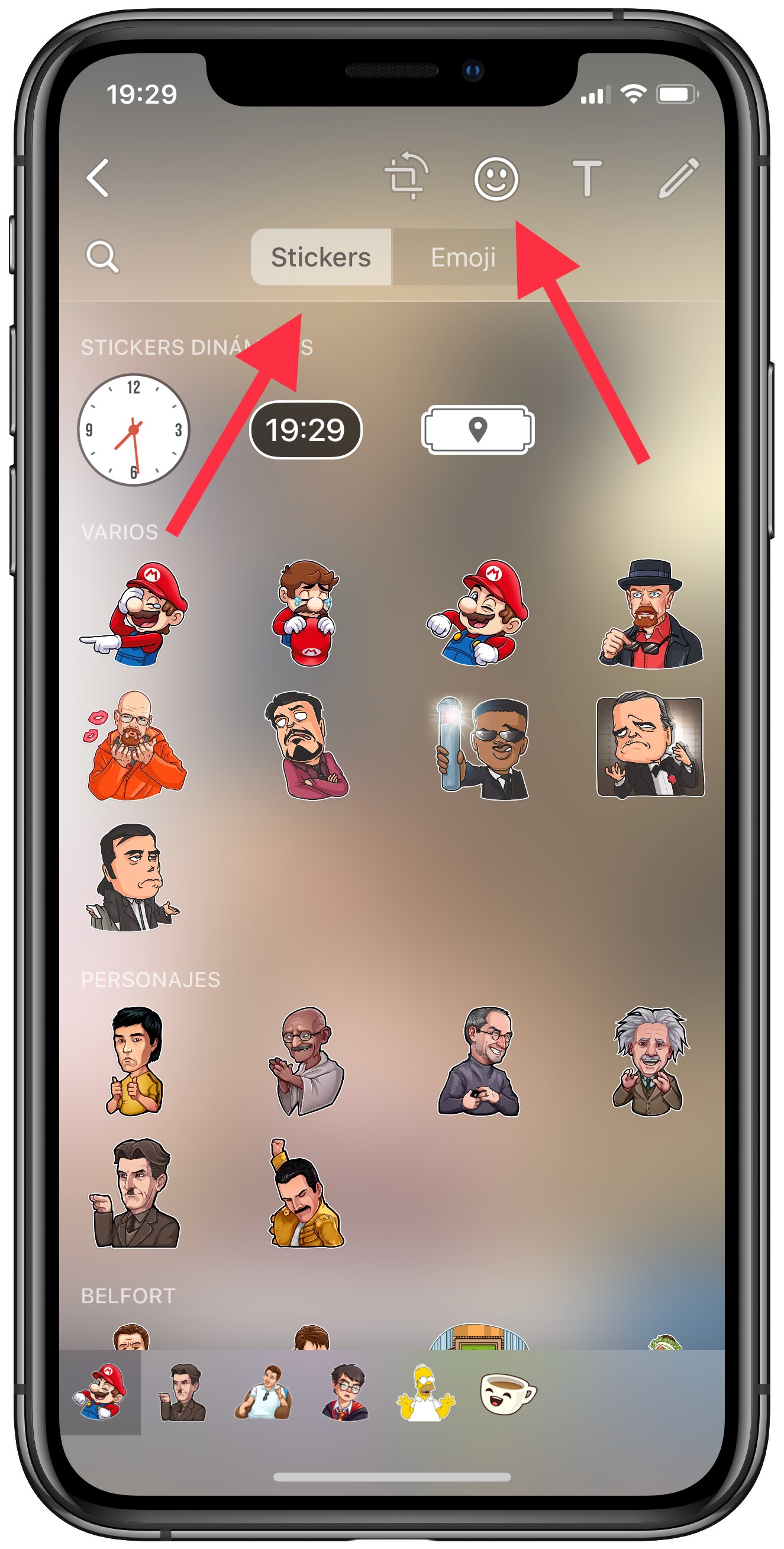 stickers stickers en fotos 1