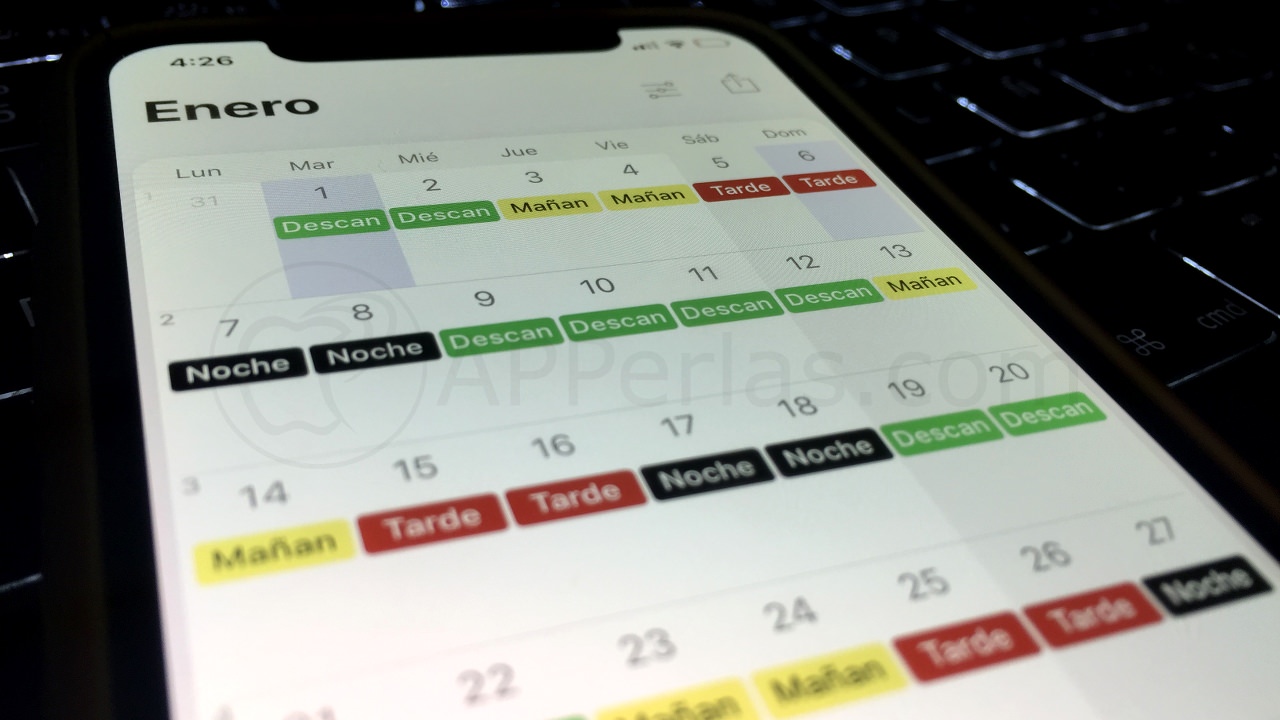  Aplicación para turnos de trabajo