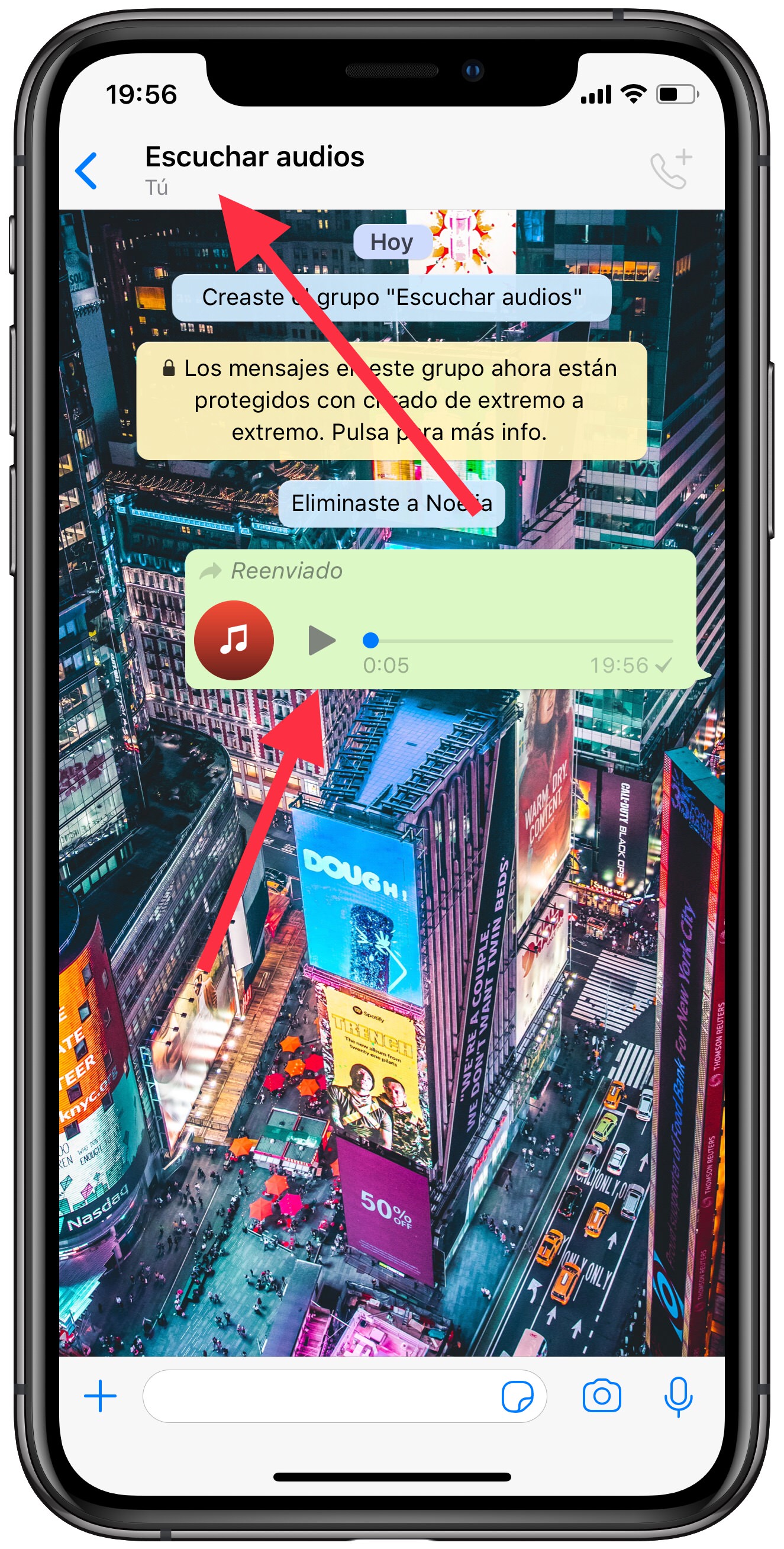 audio escuchar un audio de WhatsApp 2
