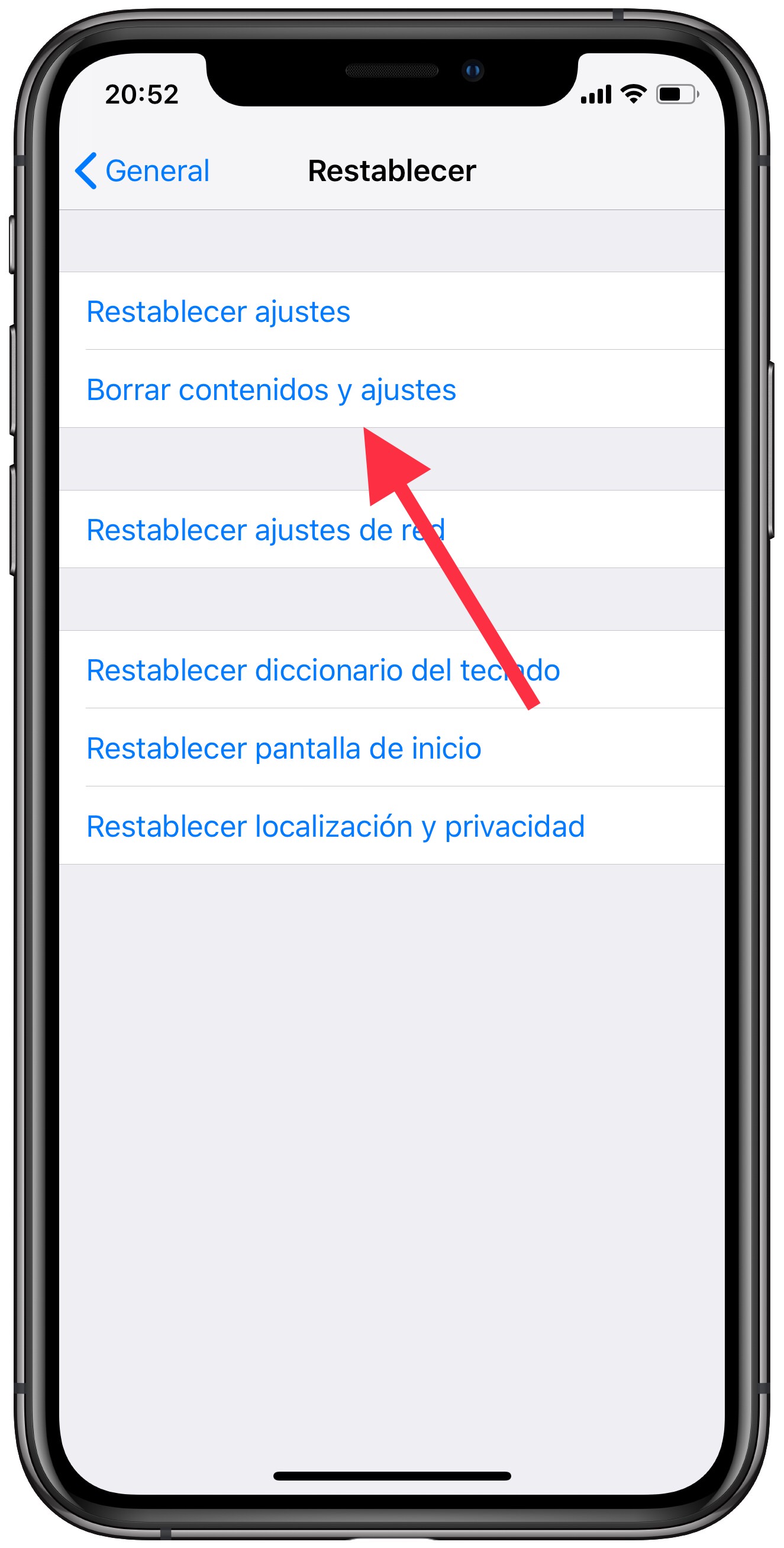 borrar vender un iPhone 2