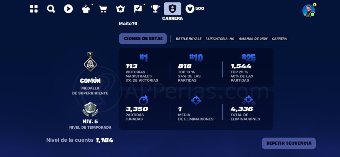Los números de tus partidas de Fortnite Los números de tus partidas de Fortnite