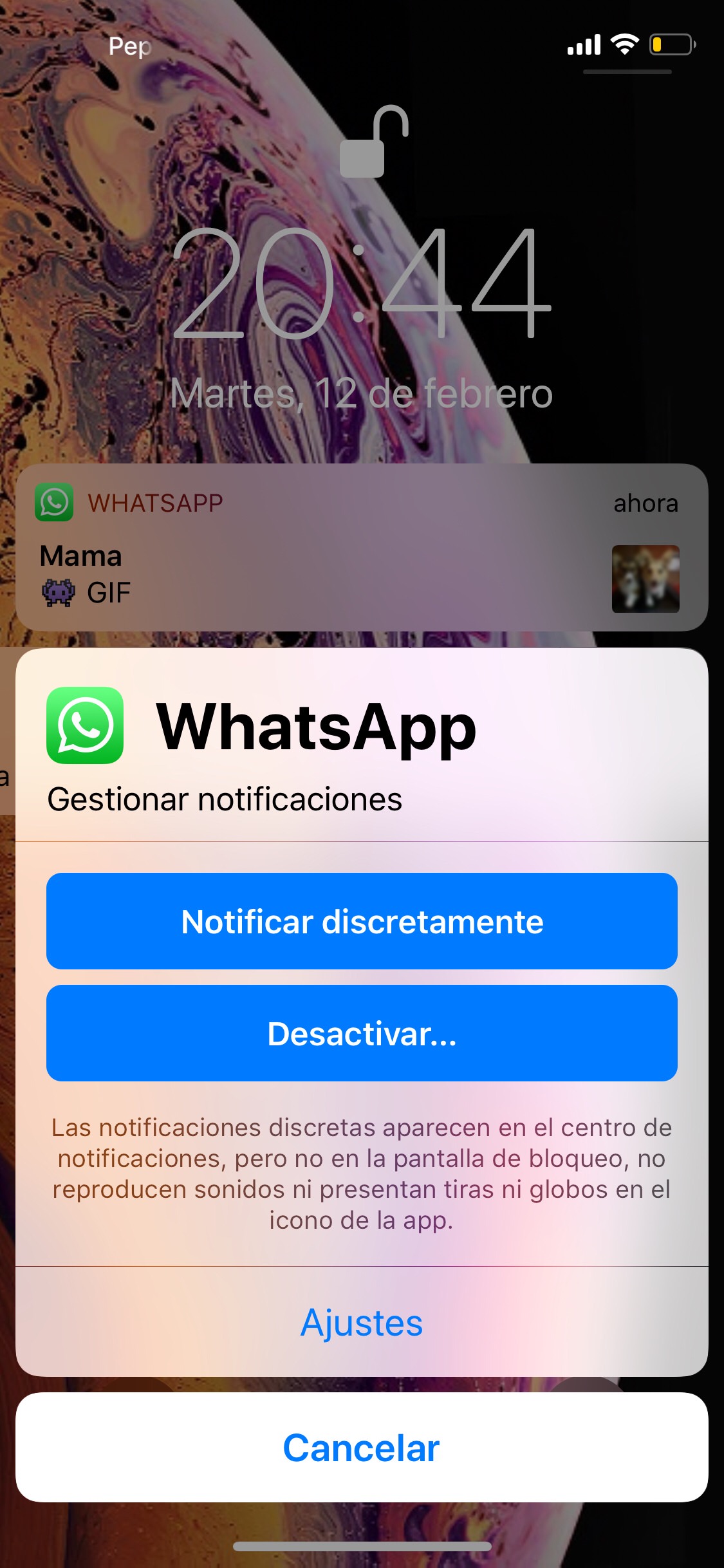 notificaciones discretas 2