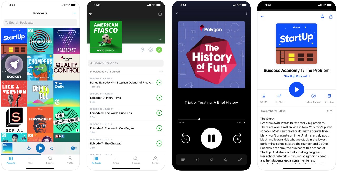 Pocket Casts app Pocket Casts app
