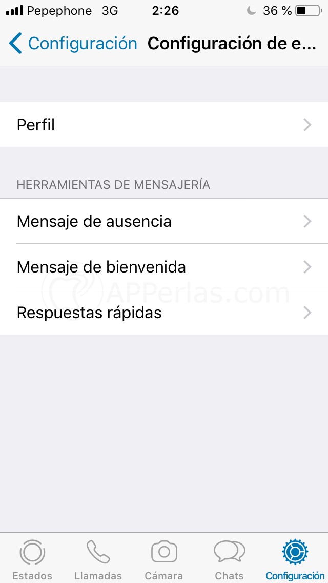 Configura WhatsApp Business Configura WhatsApp Business