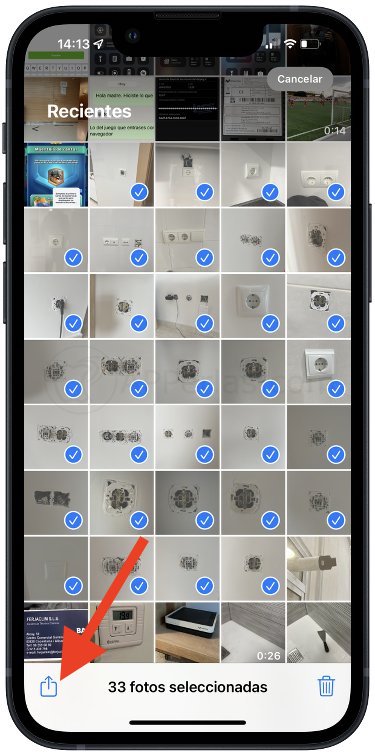 Botón compartir en iOS Botón compartir en iOS