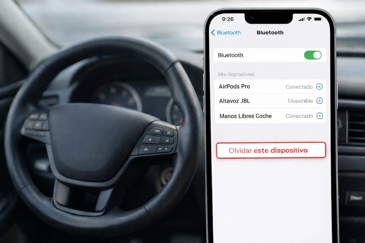 Omitir dispositivo Bluetooth en iPhone Omitir dispositivo Bluetooth en iPhone