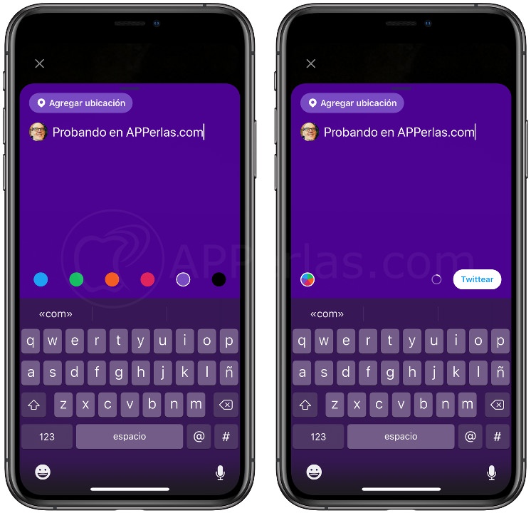 Color fondo tweet Color fondo tweet