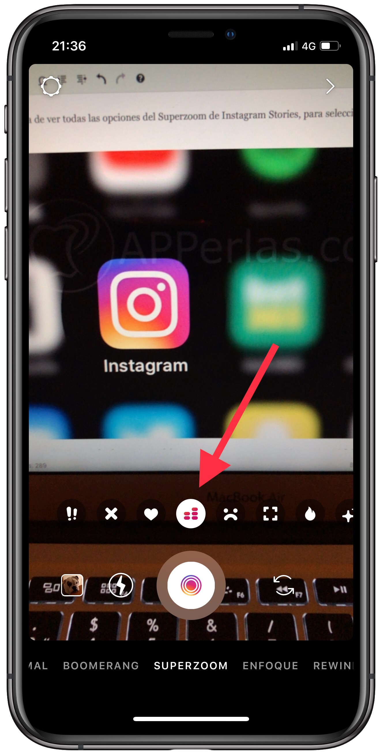 Superzoom de Instagram Stories 1