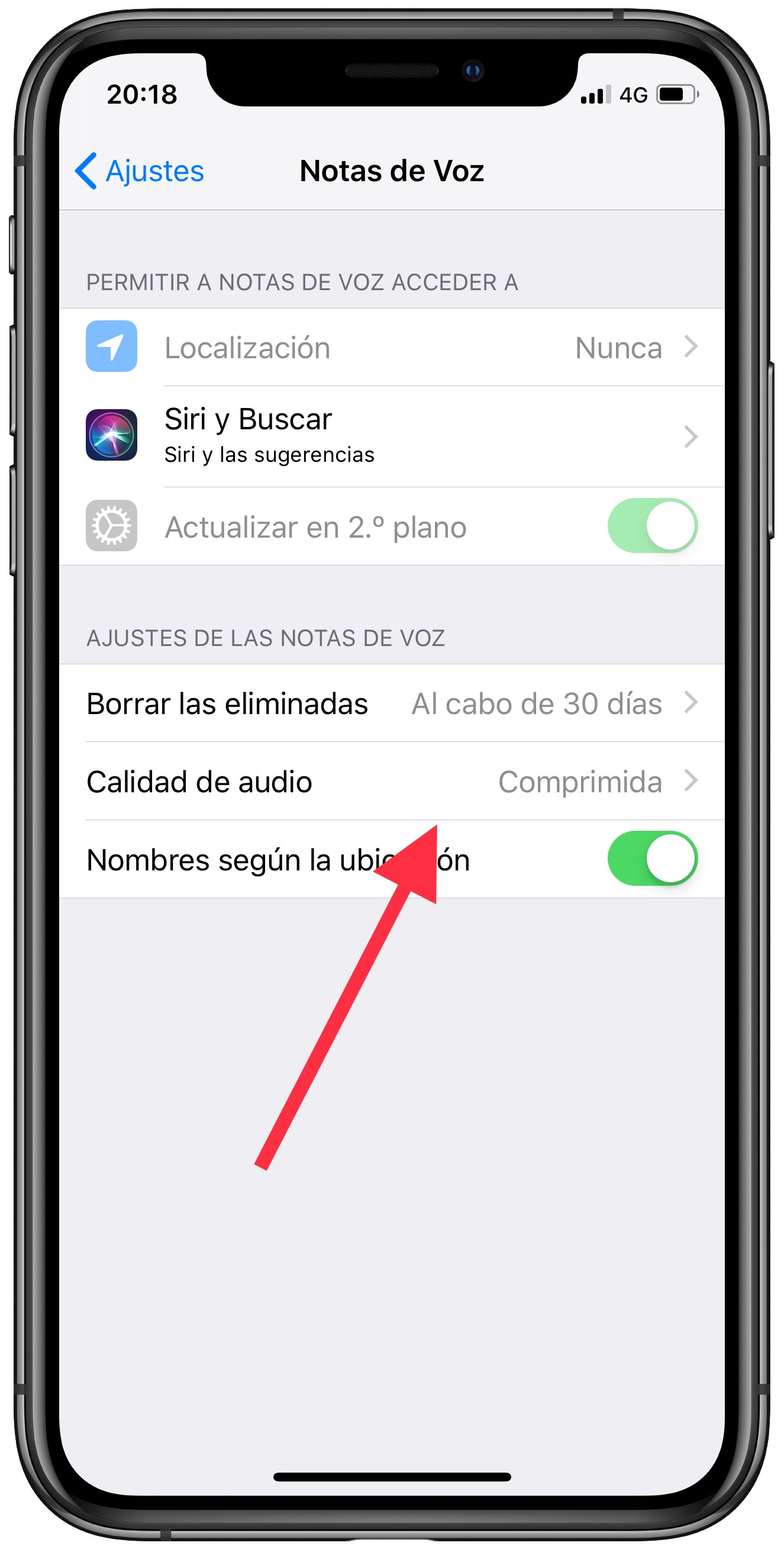 mejorar notas de voz en el iPhone 1