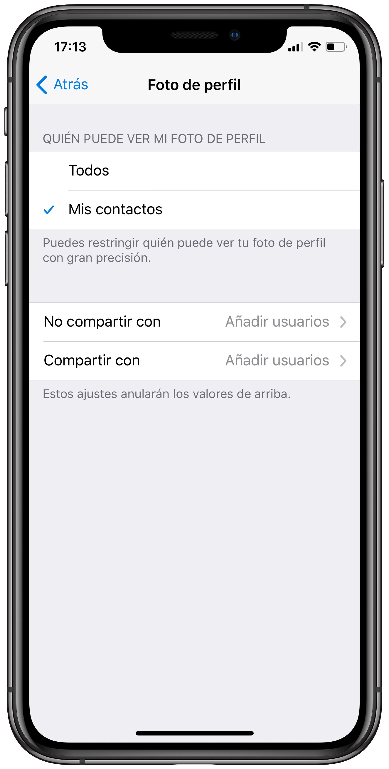 seleccionar foto de perfil en Telegram 2