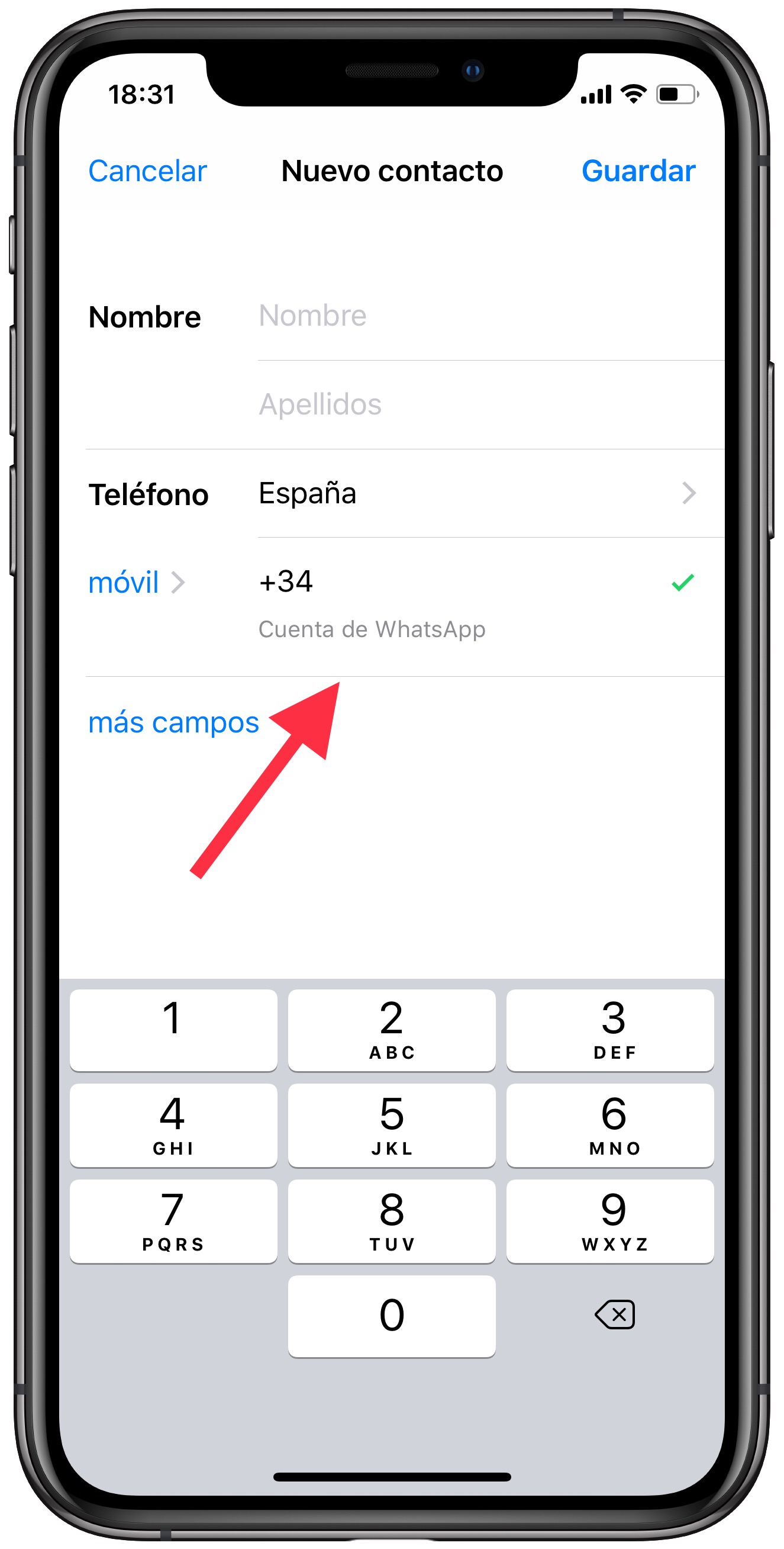 agregar número tiene WhatsApp 2