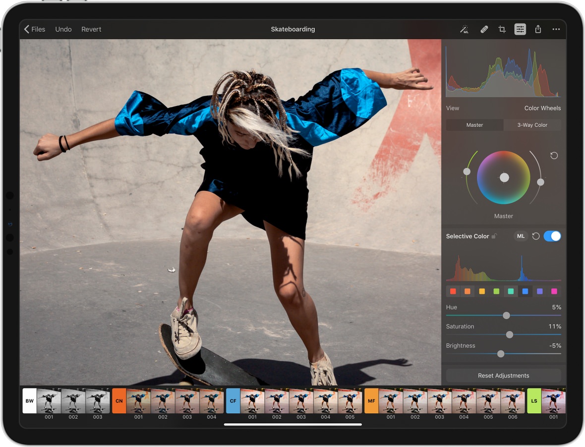 Ajustes y filtros Ajustes y filtros