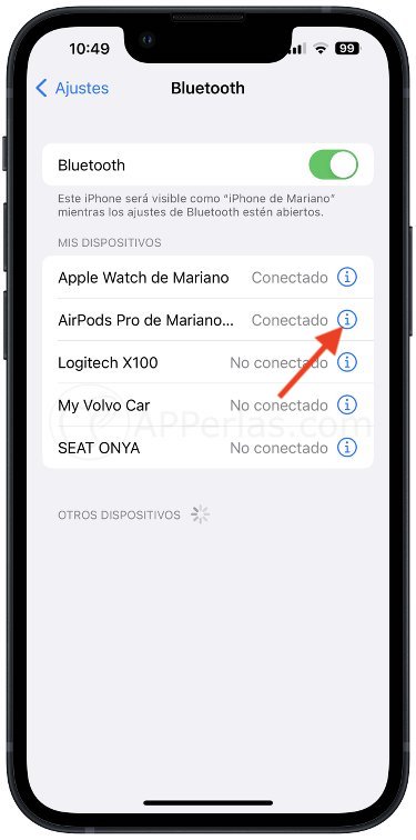 icono información airpods