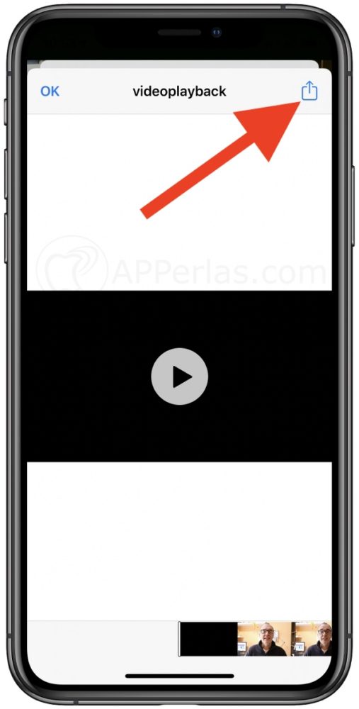 Opción compartir de iOS