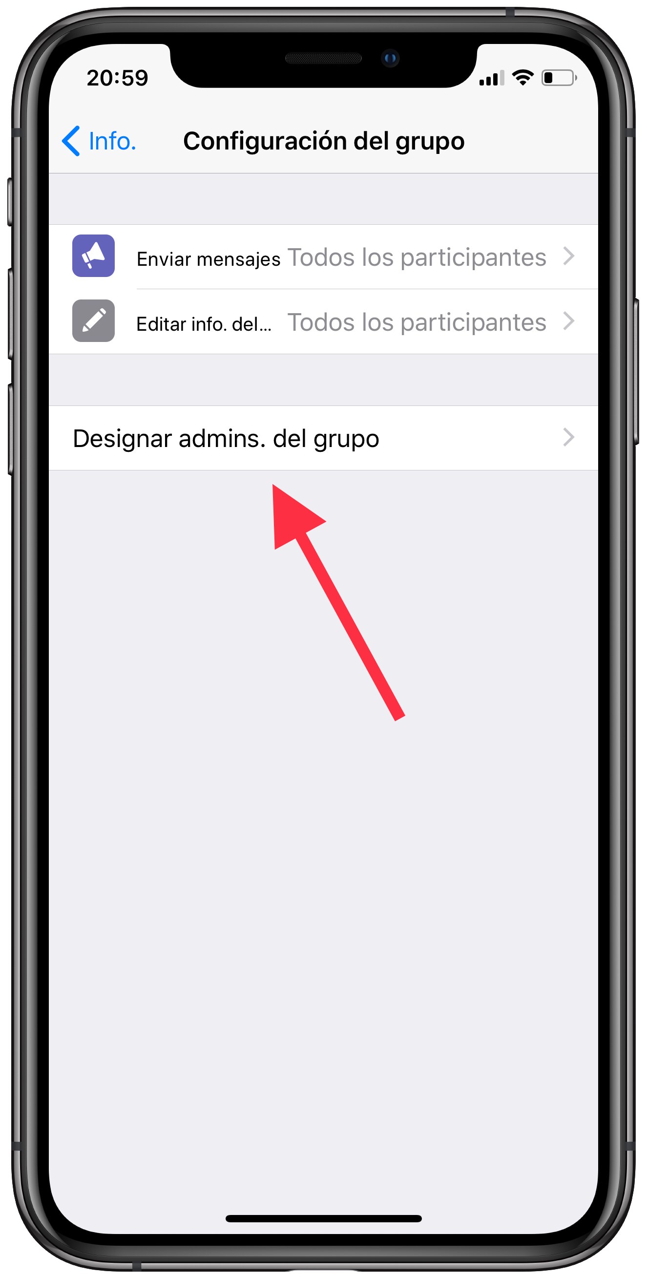 administradores administradores en un grupo 2
