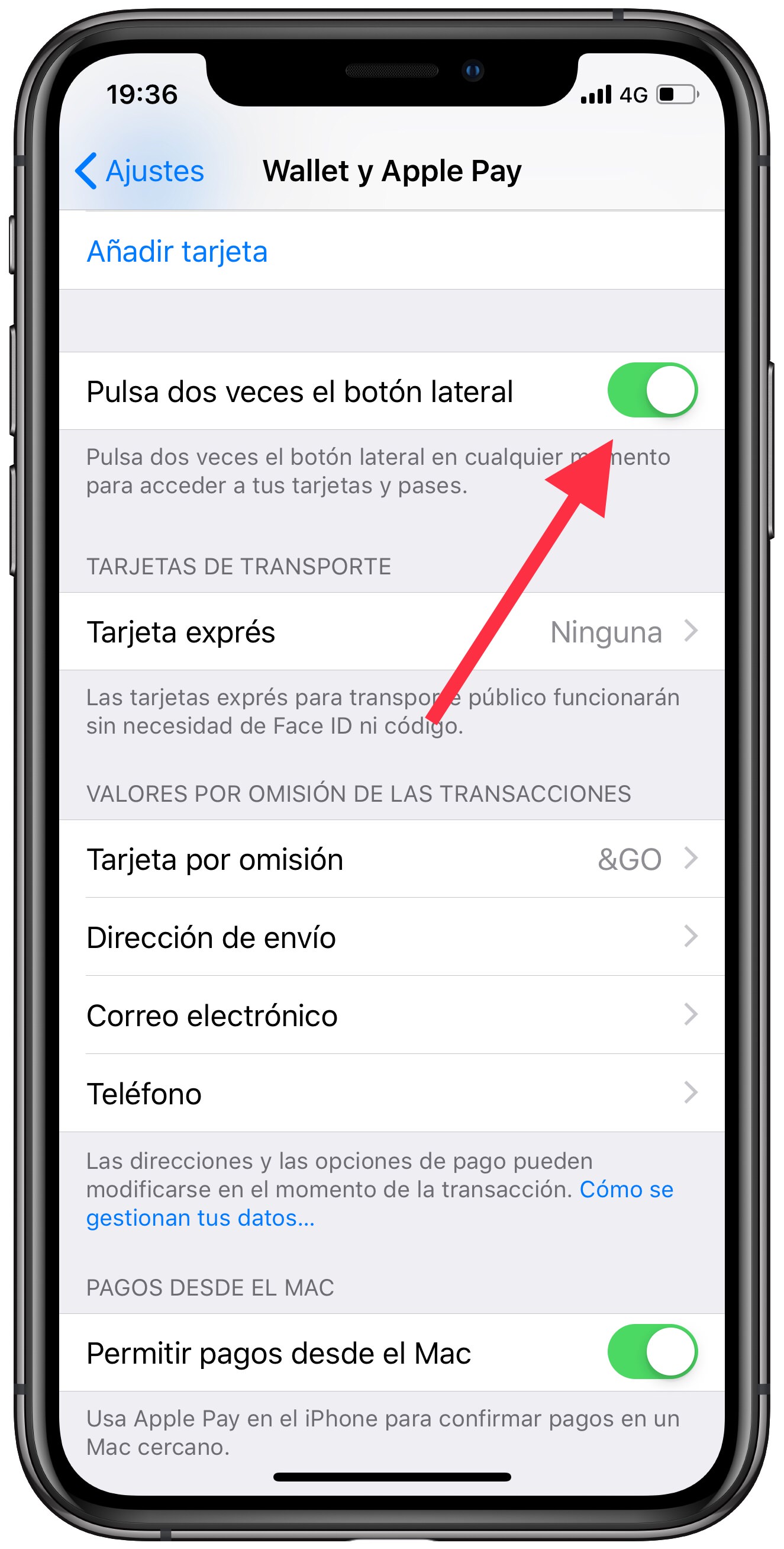 botón Apple Pay con el iPhone 1