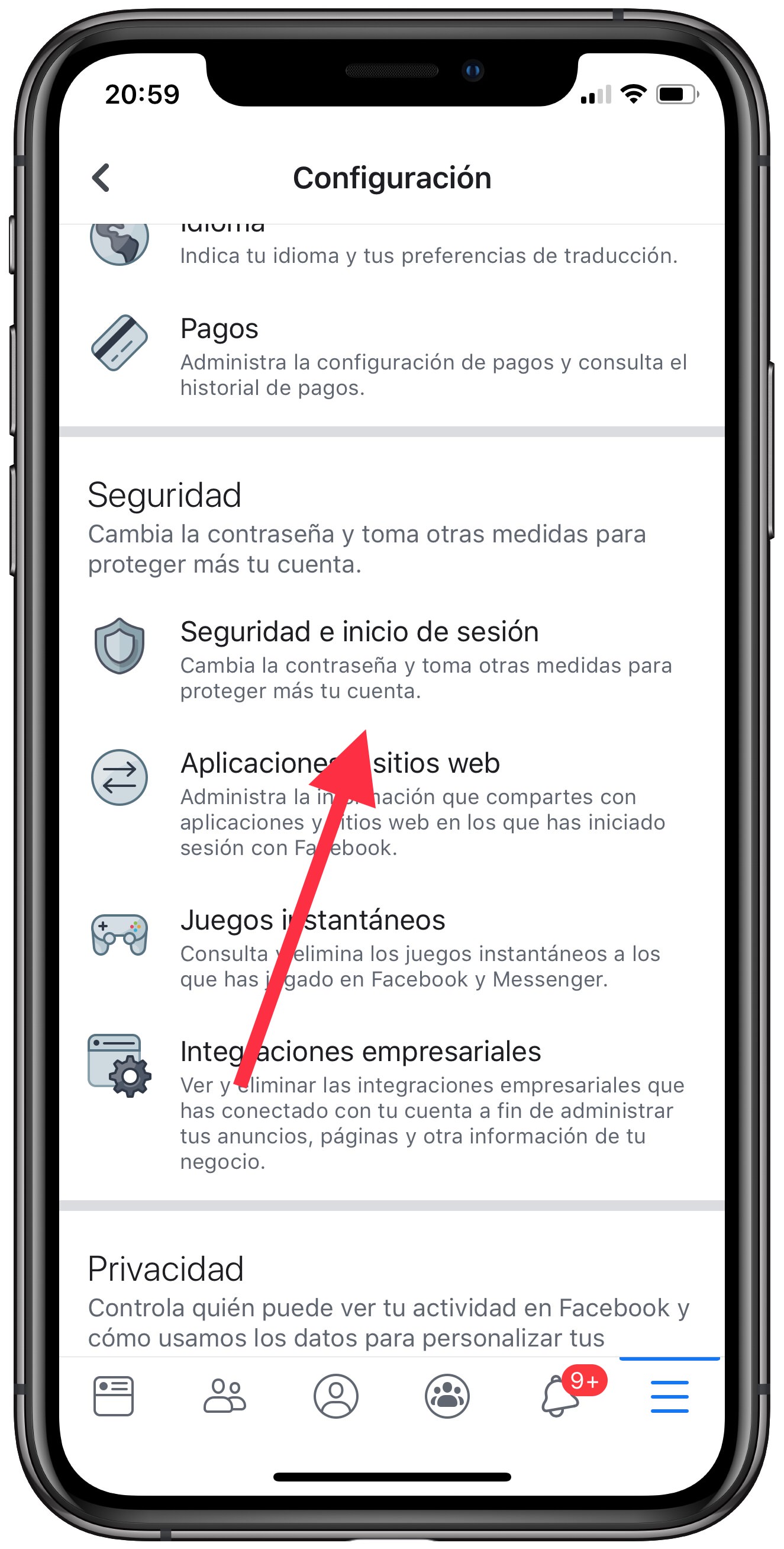 seguridad amigos de confianza en Facebook 1
