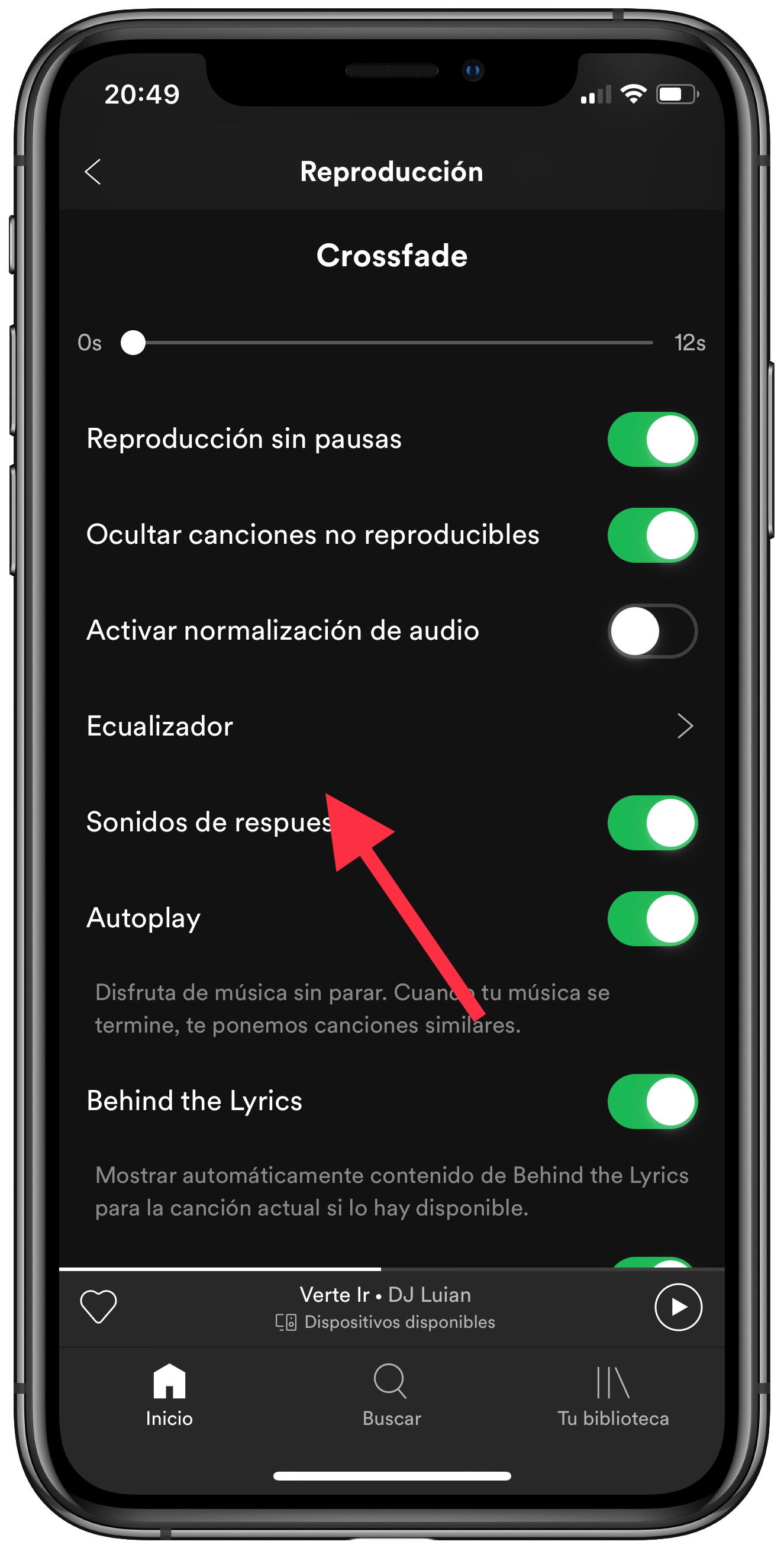 ecualizador de Spotify 1
