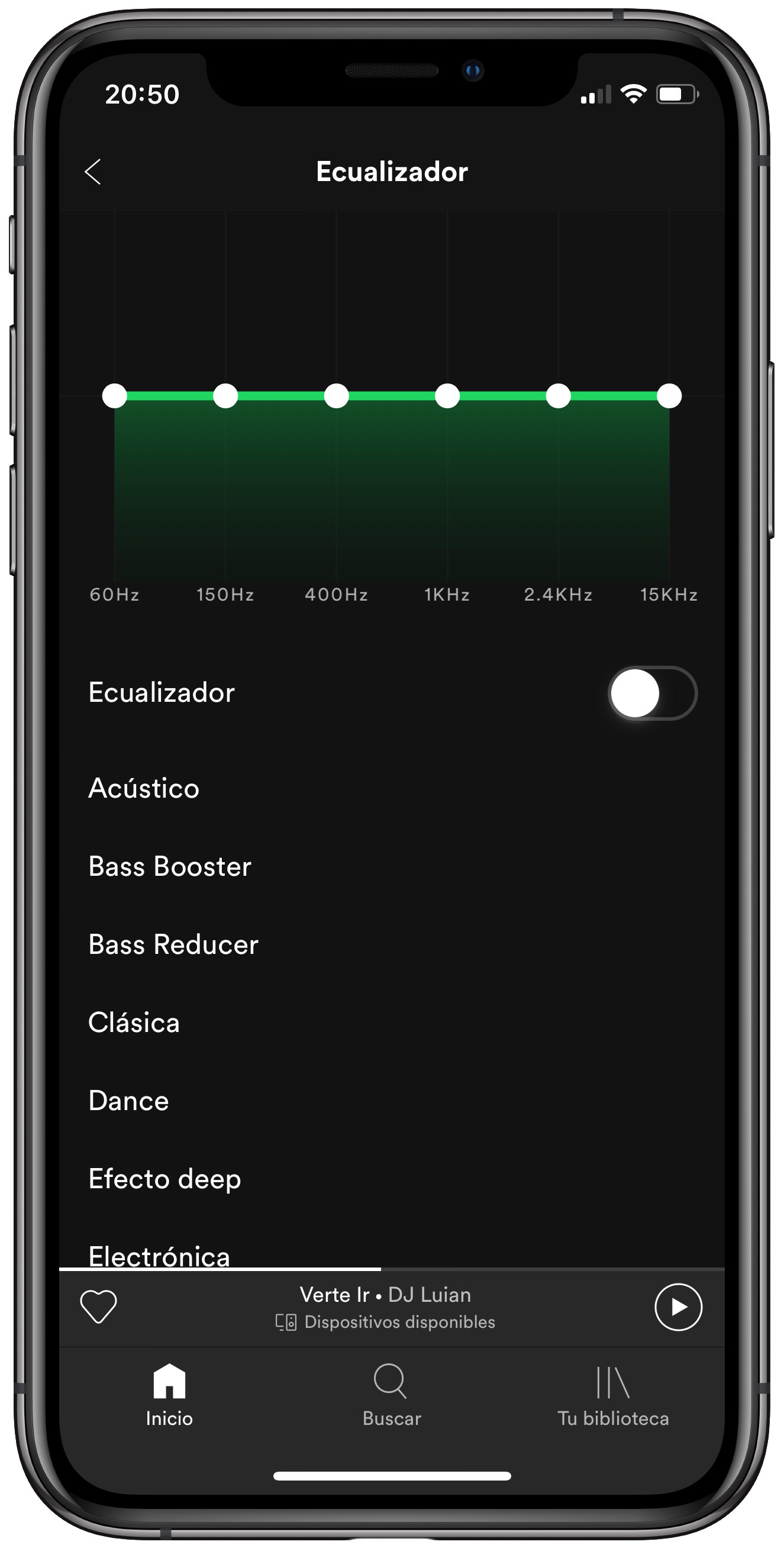 ecualizador de Spotify 2