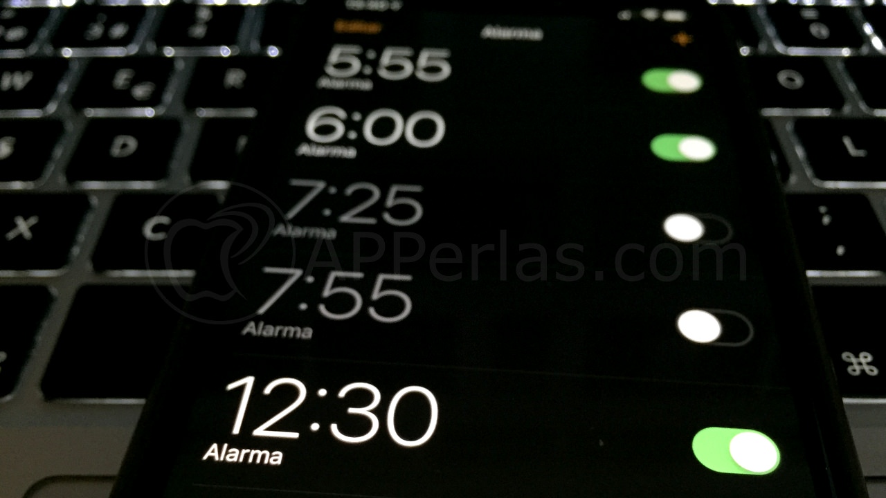 Elimina las alarmas no configuradas del iPhone