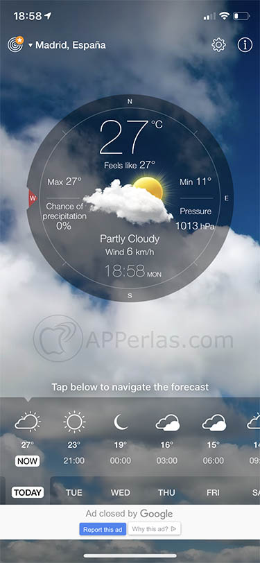 app de meteorología Weather Live 3 app de meteorología Weather Live 3