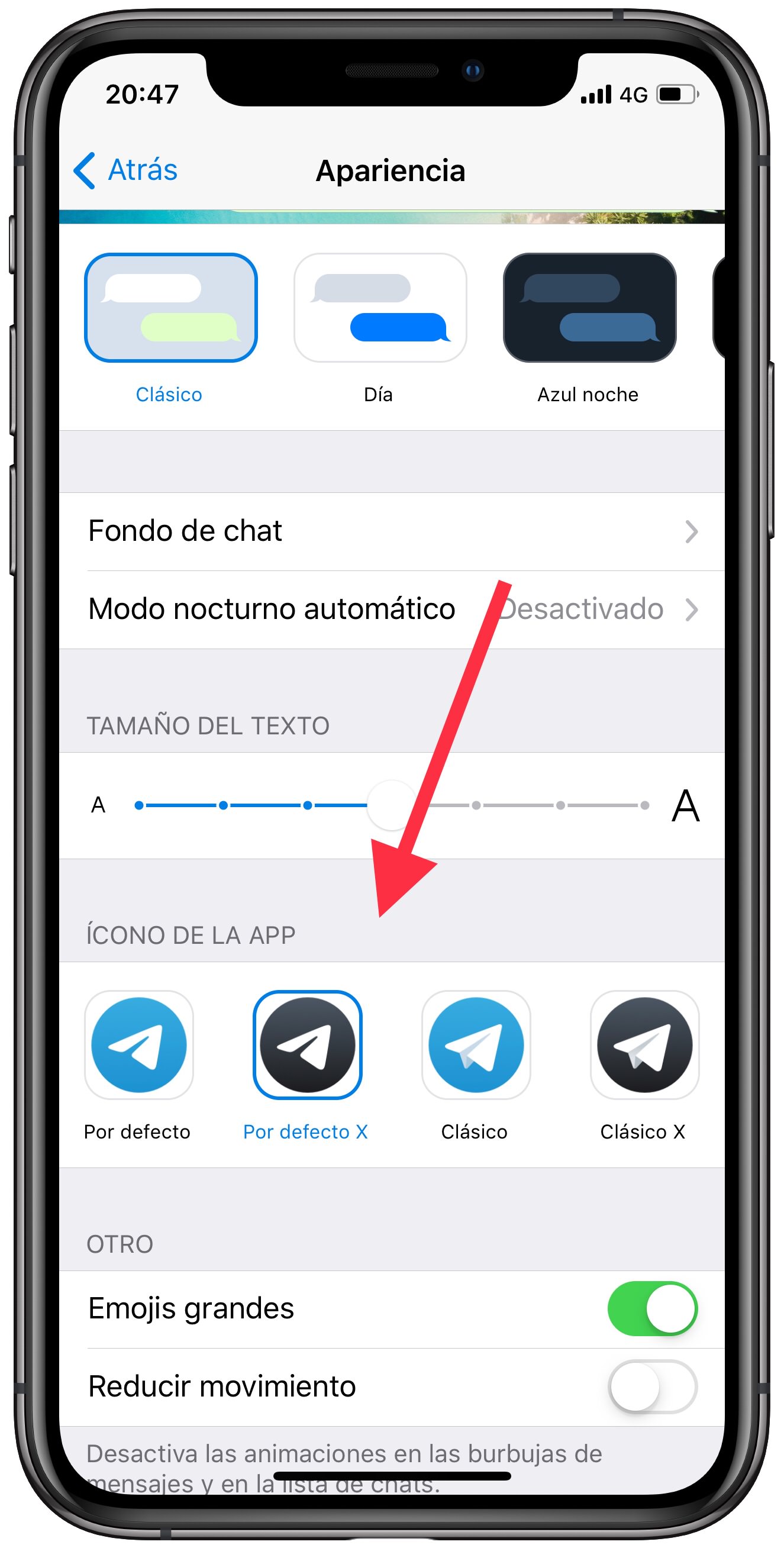cambiar icono de la app de Telegram 1
