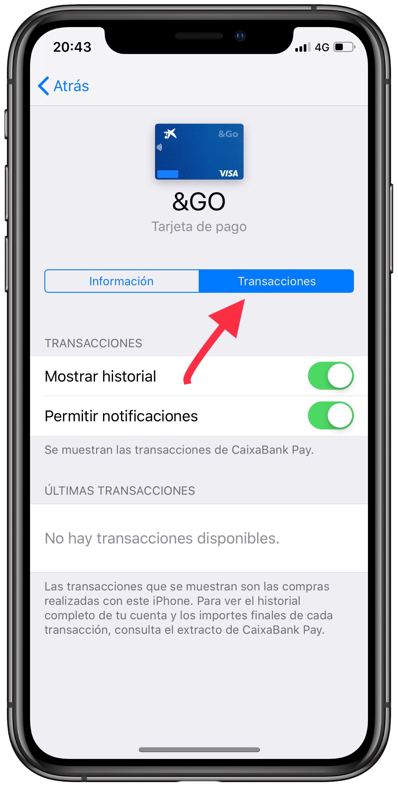 transacciones operaciones realizadas con Apple Pay 1