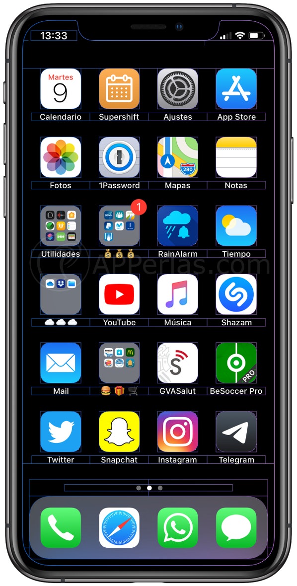 Fondo con borde morado