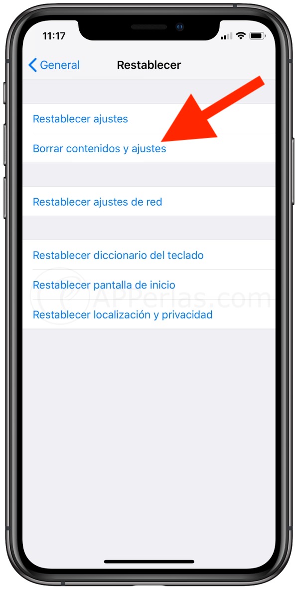 Borra y limpia el iPhone por completo Borra y limpia el iPhone por completo