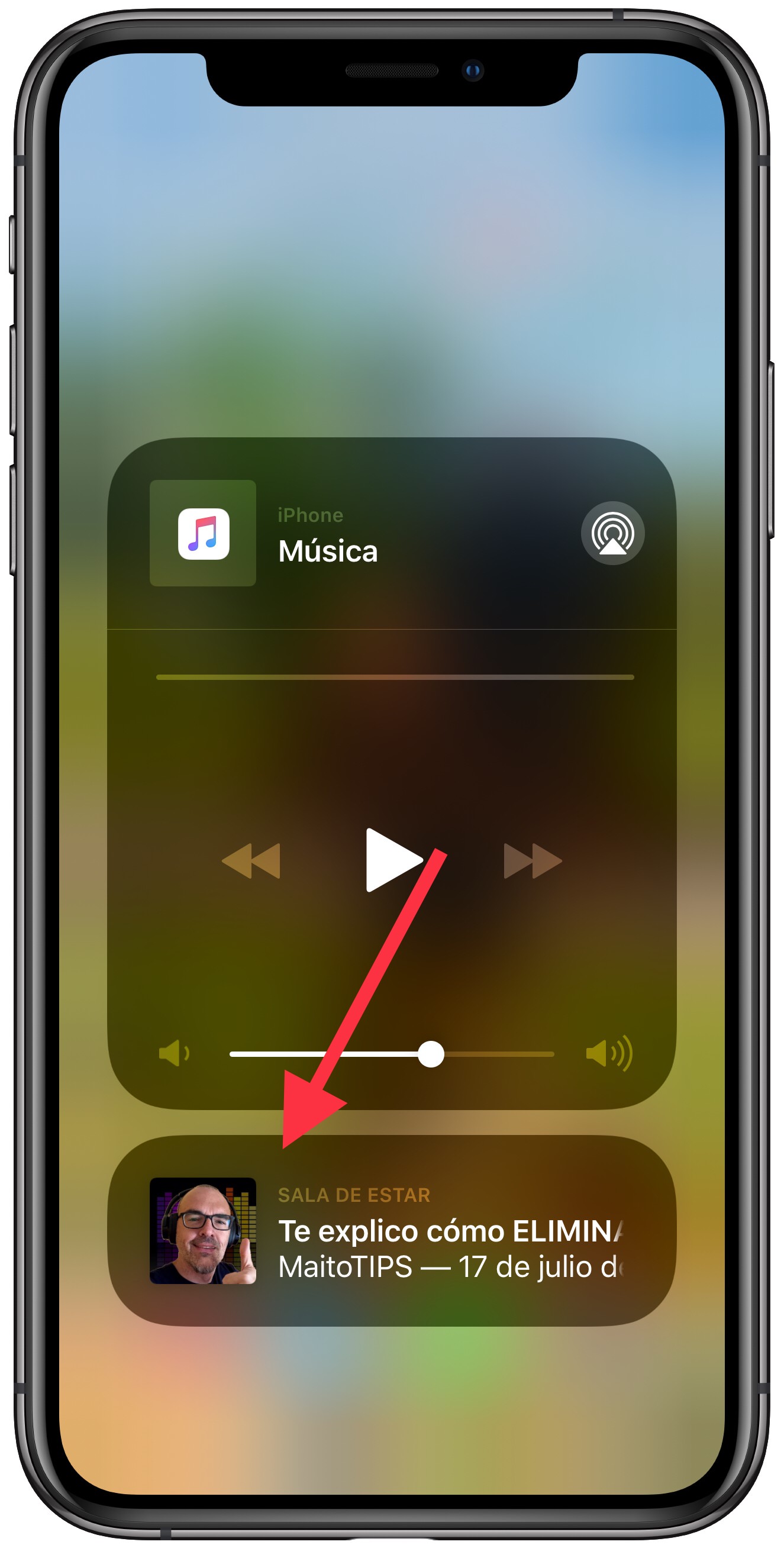 menú sonando en el HomePod 1