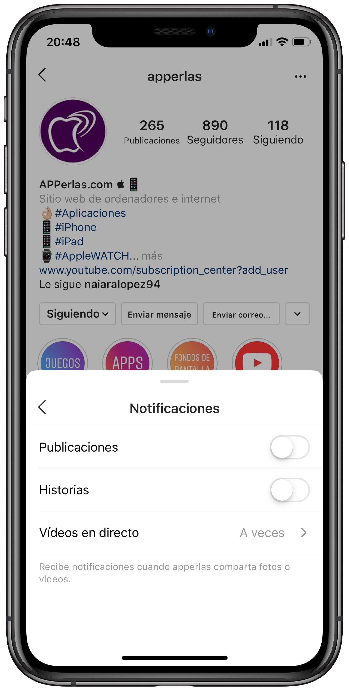 Activar truco de Instagram 2