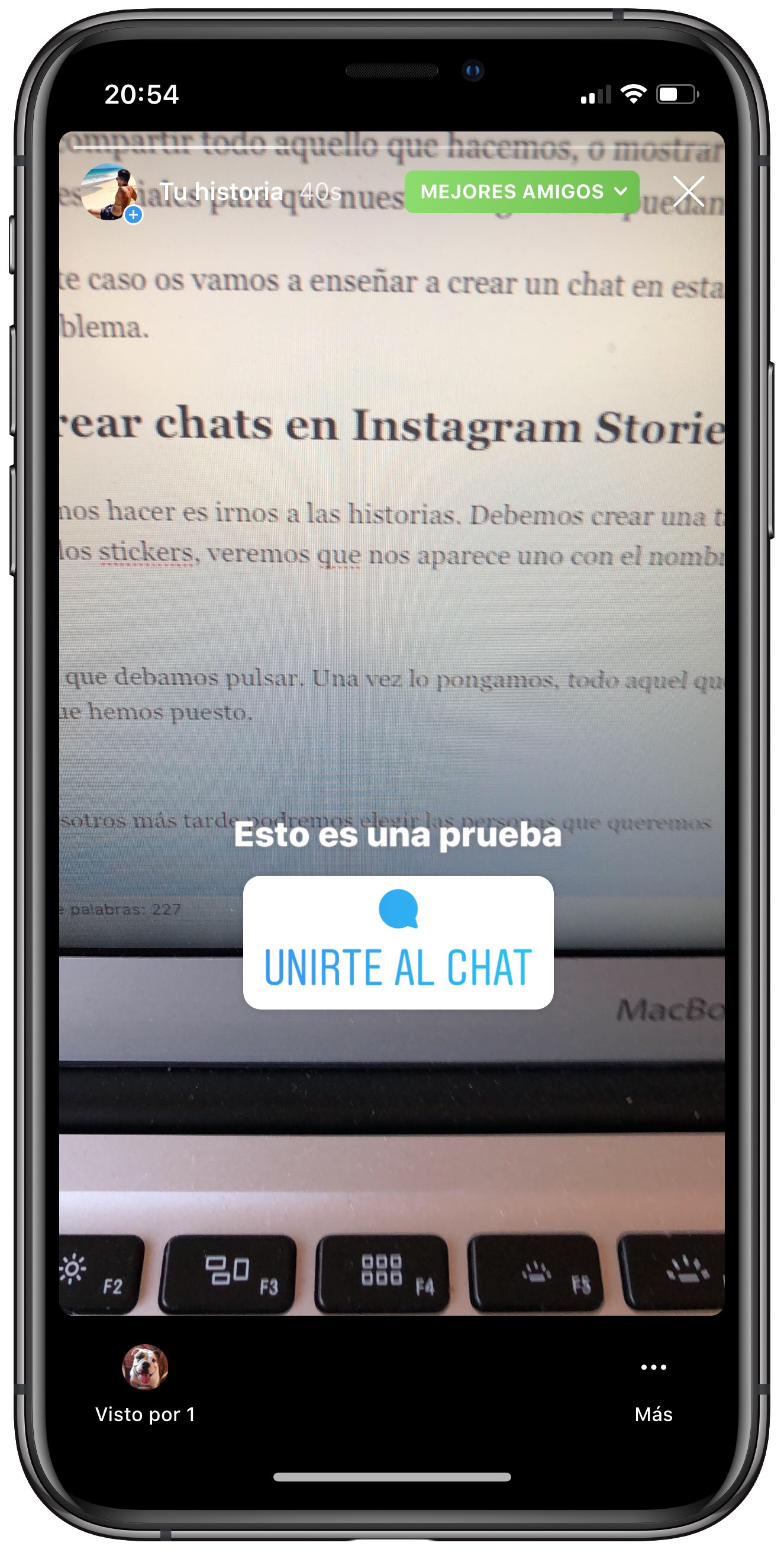 chat chats en Instagram Stories 2