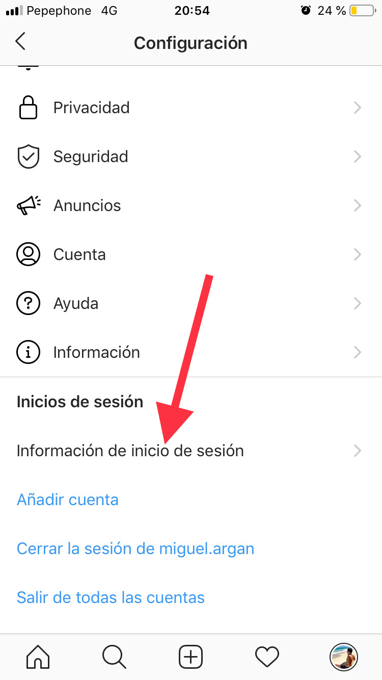 Información crear una única contraseña 2
