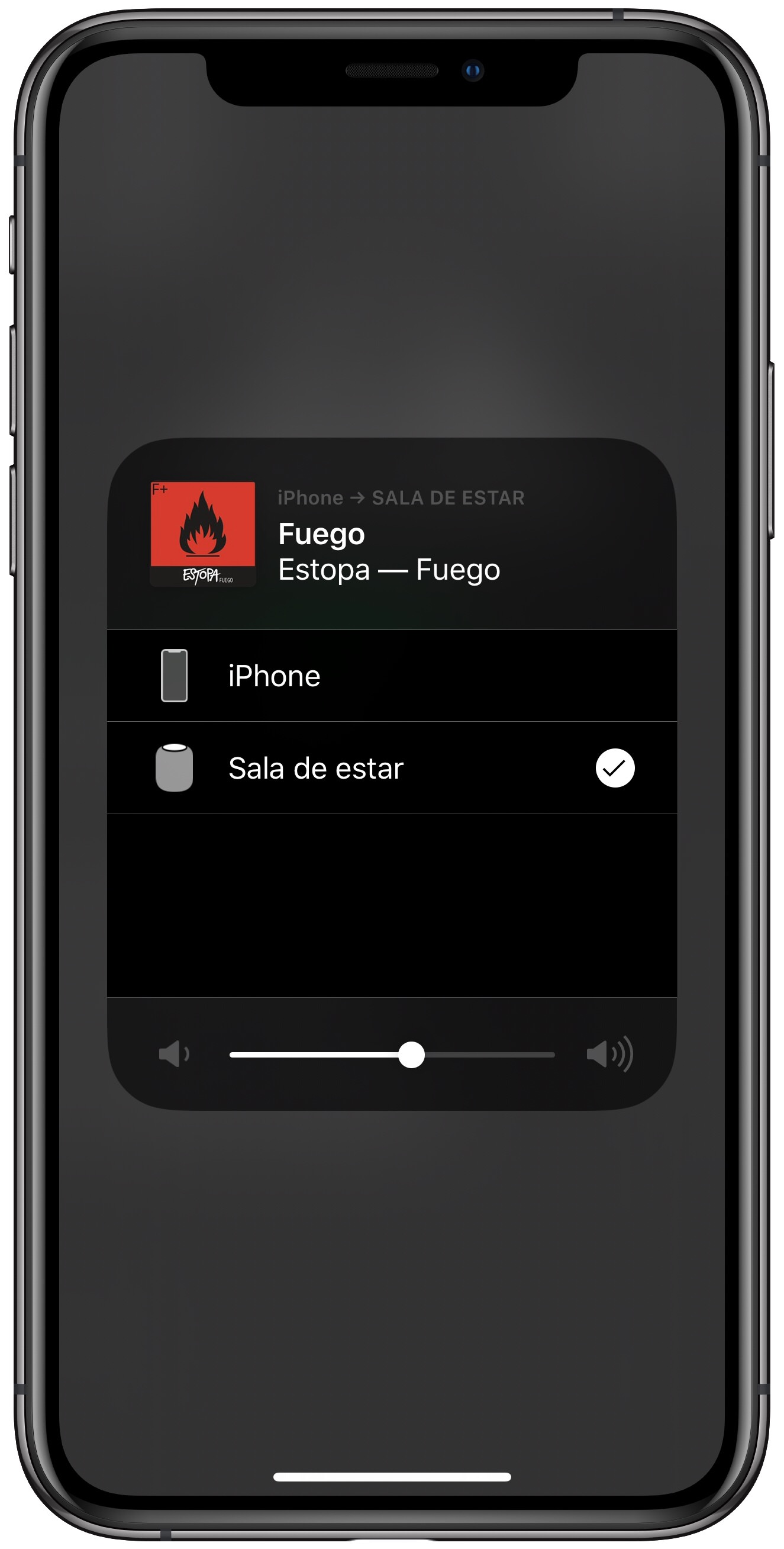 HomePod Spotify en el HomePod 2