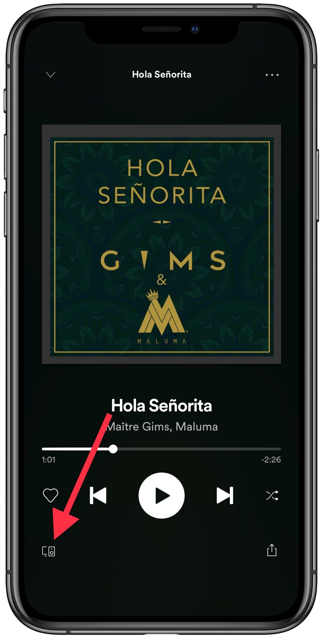 icono Spotify en el HomePod 1