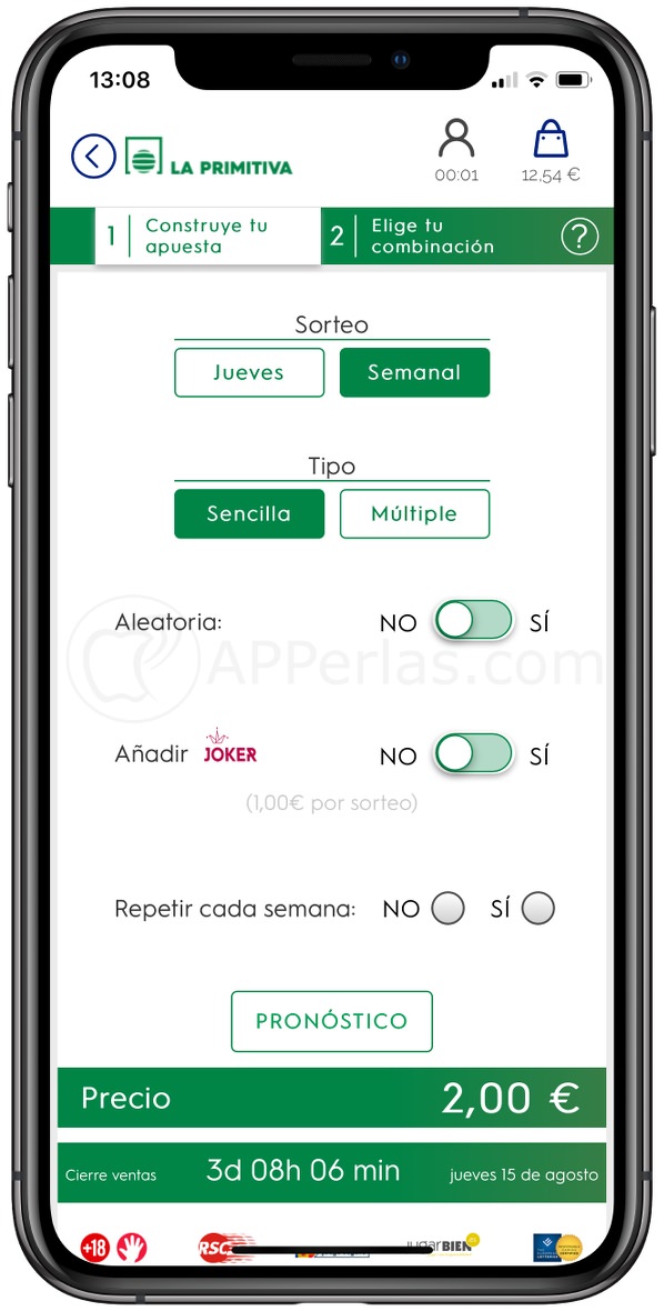 Juega tu combinación de números Juega tu combinación de números