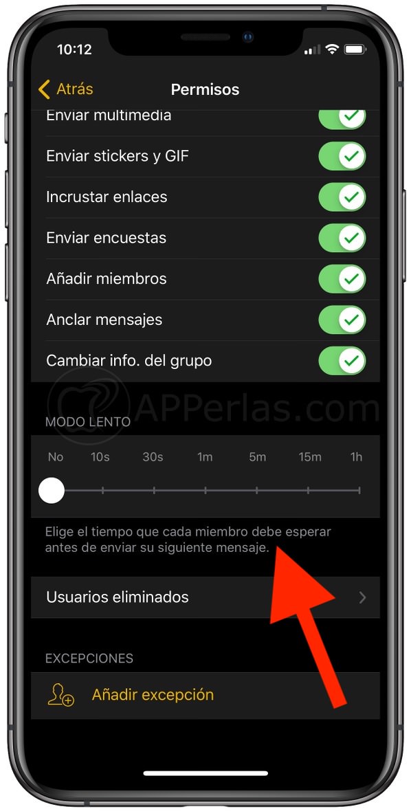 Chat en modo lento en Telegram Chat en modo lento en Telegram