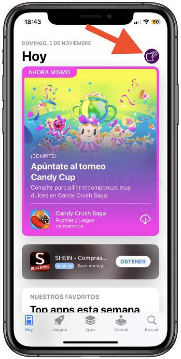 Pulsa en tu imagen de perfil