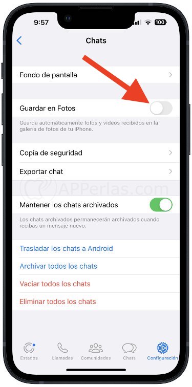 Desactivar descarga automática de fotos y vídeos Desactivar descarga automática de fotos y vídeos