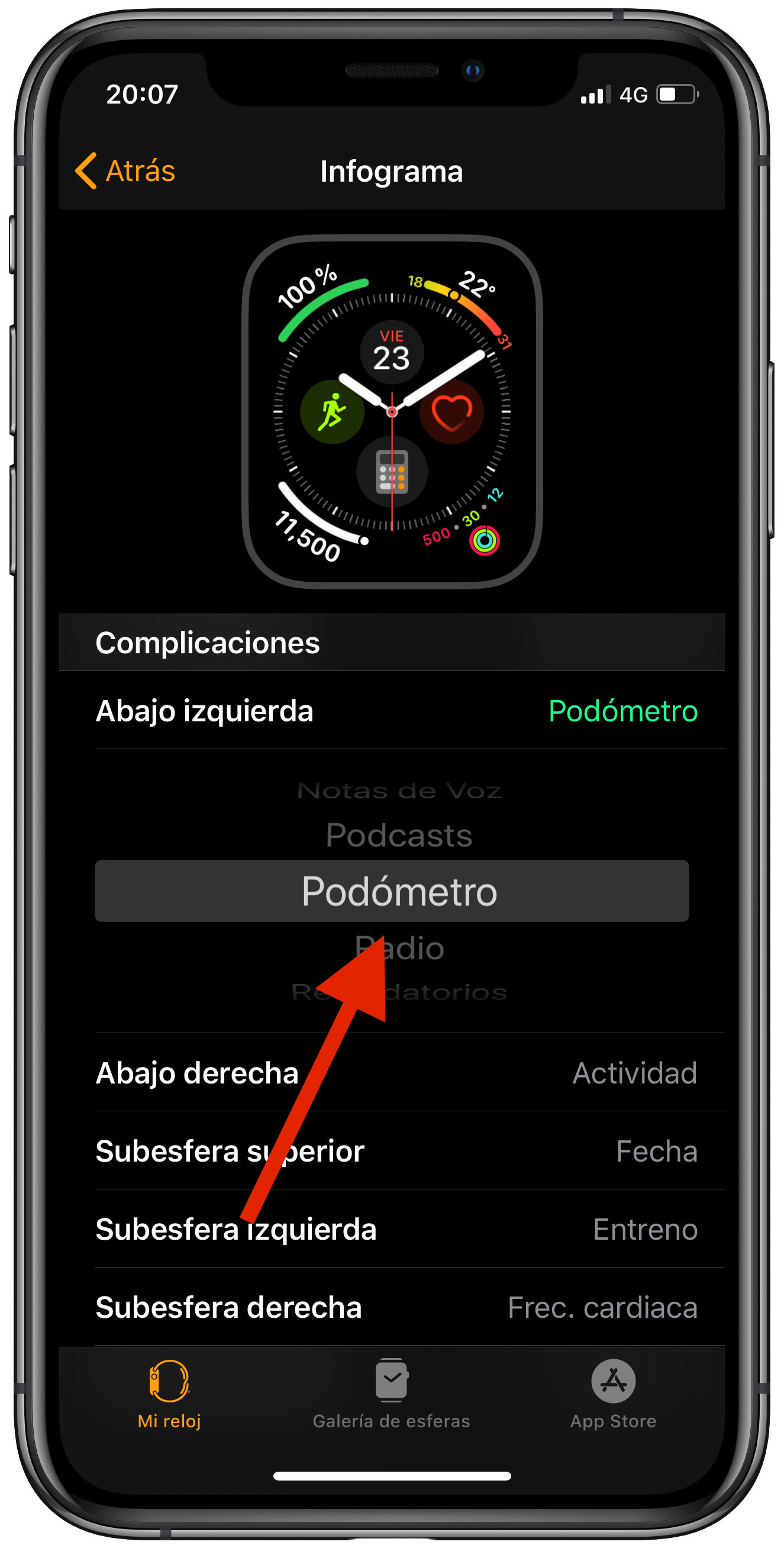 complicación contador de pasos 1