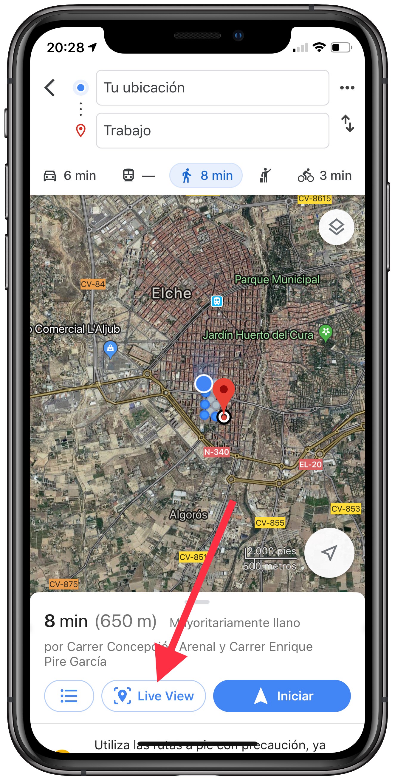 activar Live View 2