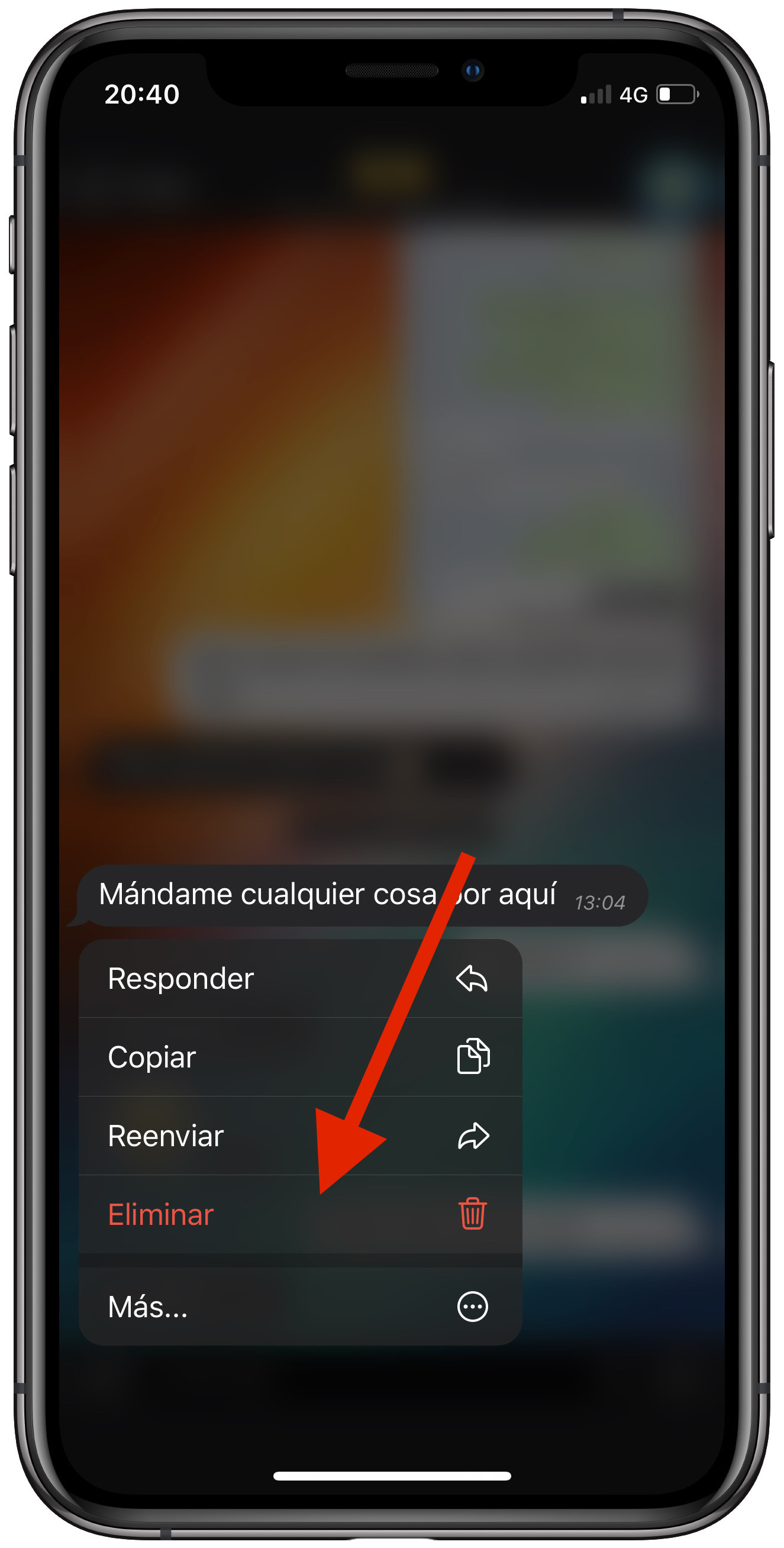 eliminar eliminar cualquier mensaje 1