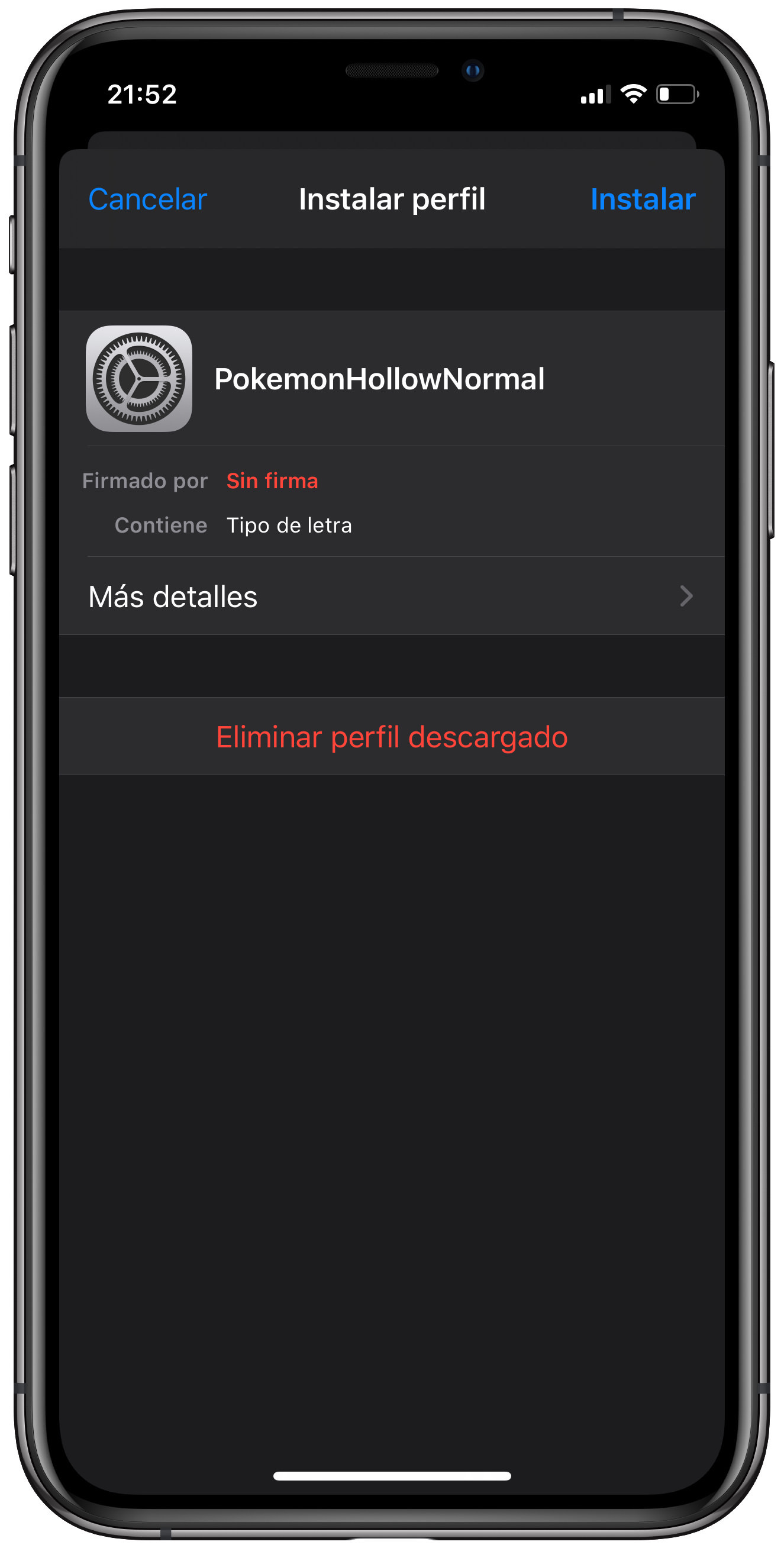 perfil descargar nuevos tipos de letra 4