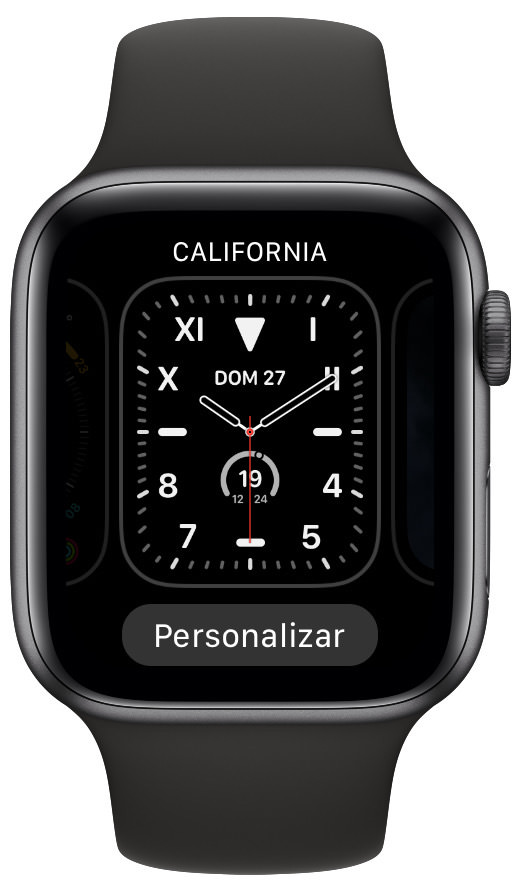 pulsar ordenar las esferas del Apple Watch 1