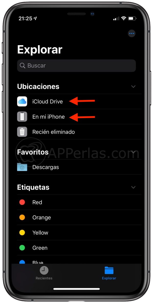 Pulsa donde hayas elegido guardar las descargas de Safari Pulsa donde hayas elegido guardar las descargas de Safari