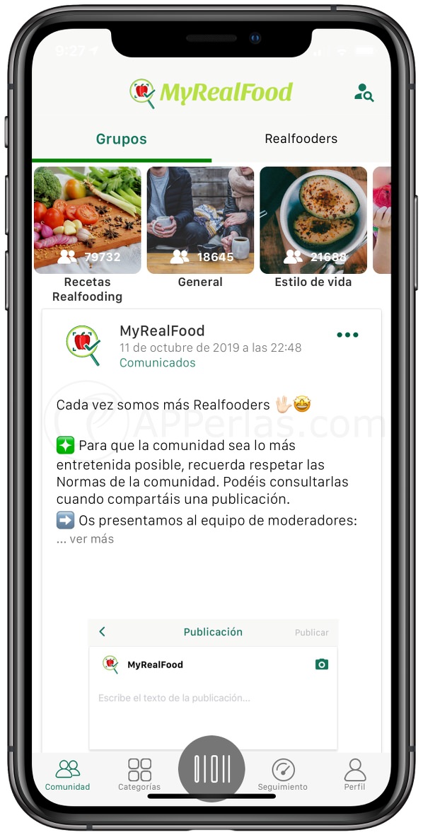Zona comunidad de MyRealFood Zona comunidad de MyRealFood