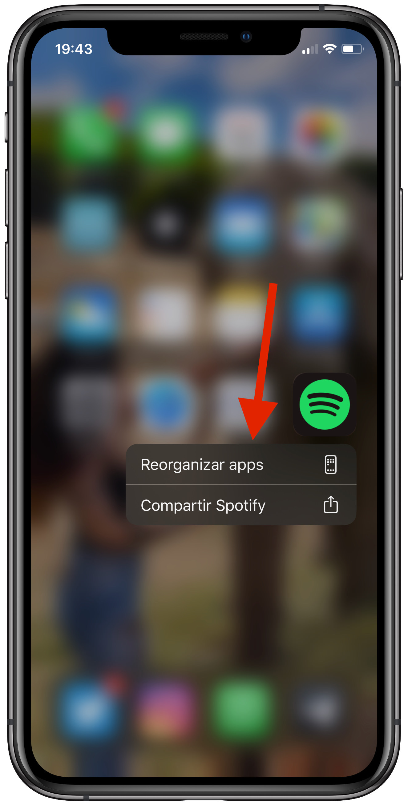 eliminar una app en iOS 1
