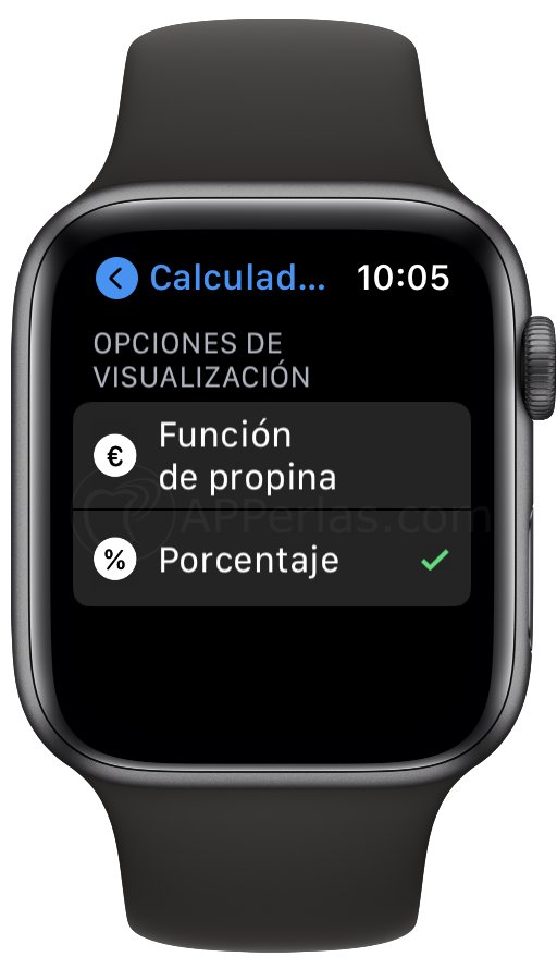Configurando la calculadora del Apple Watch Configurando la calculadora del Apple Watch