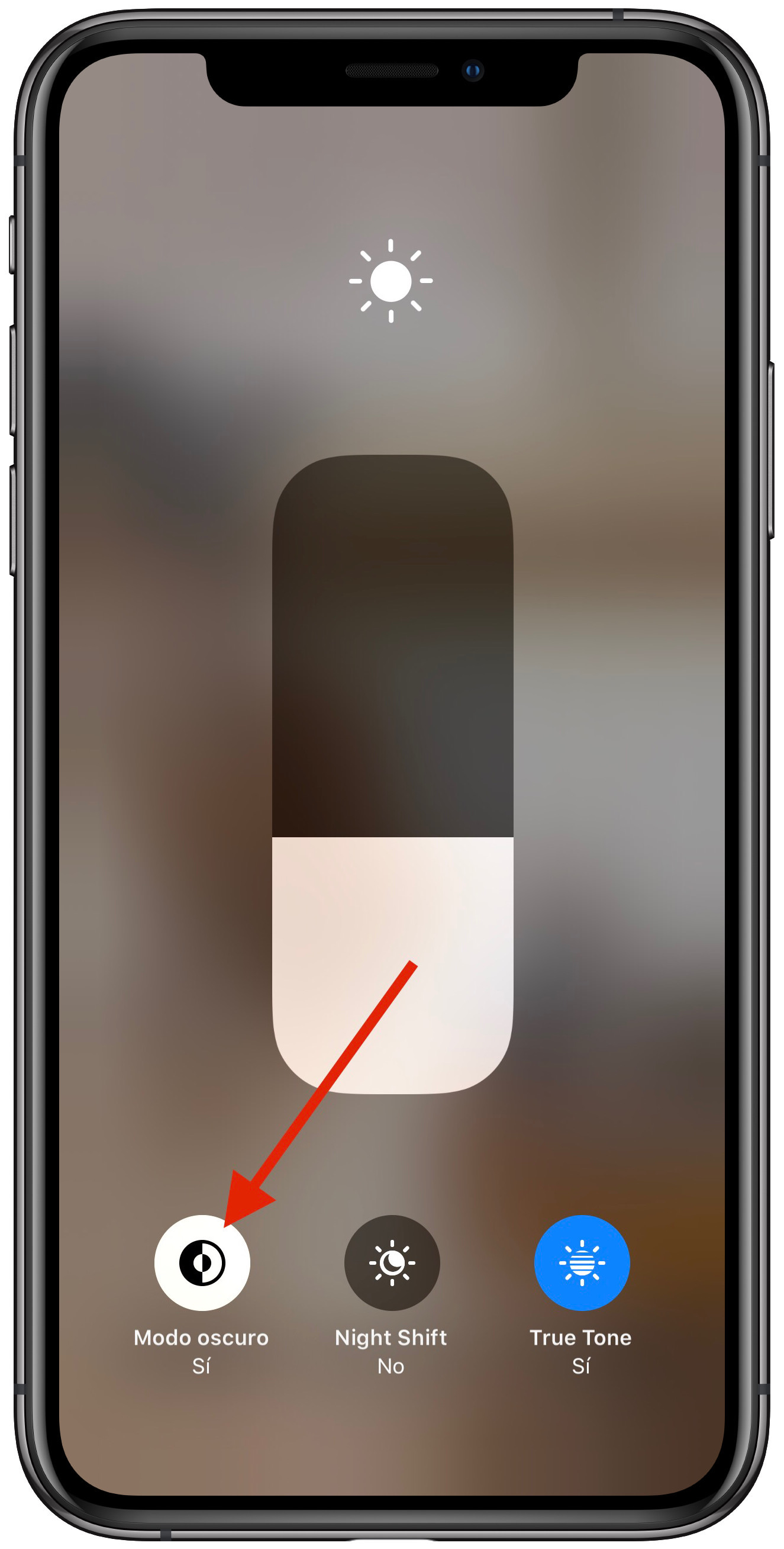 centro de control modo oscuro en Instagram 2